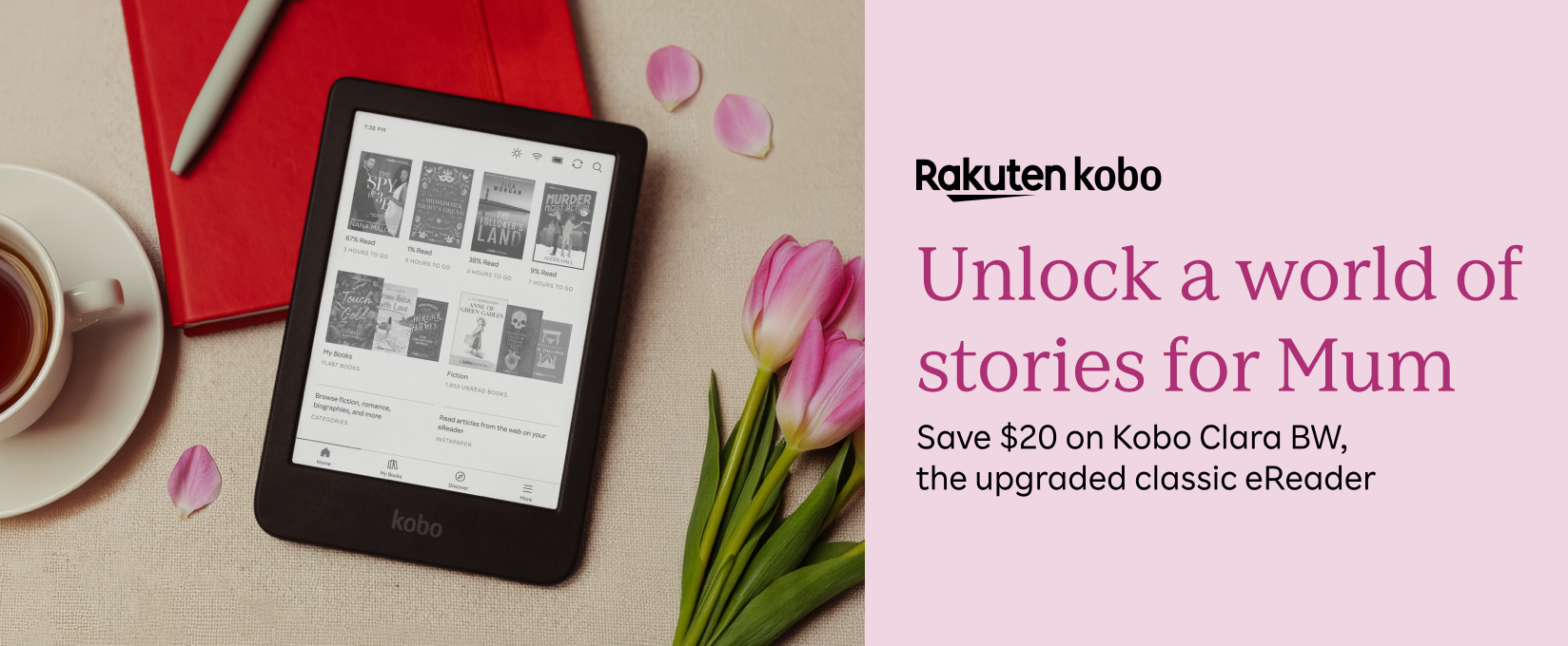 Save $20 On Kobo Clara BW eReader at Retravision